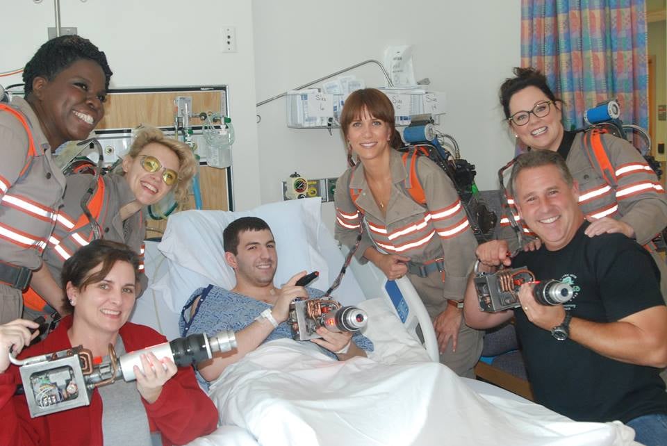 Female Ghostbusters Hospital Visit August 2015