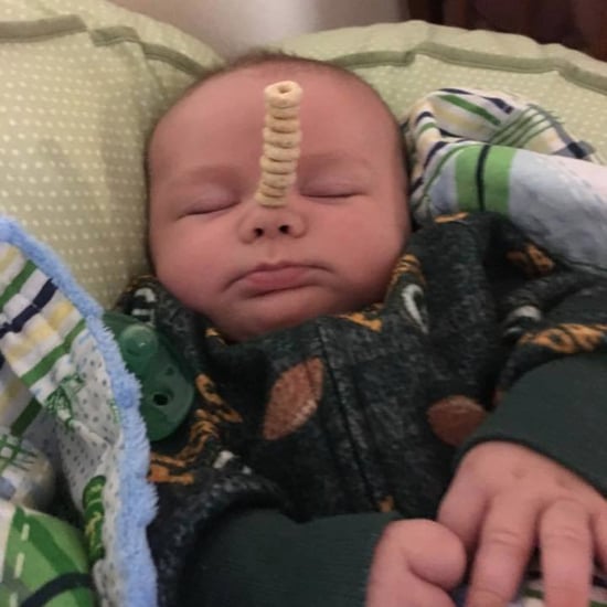 Dads Stack Cheerios on Sleeping Babies