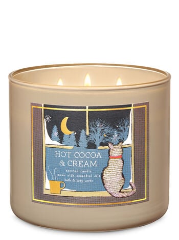 Bath & Body Works Hot Cocoa & Cream 3-Wick Candle