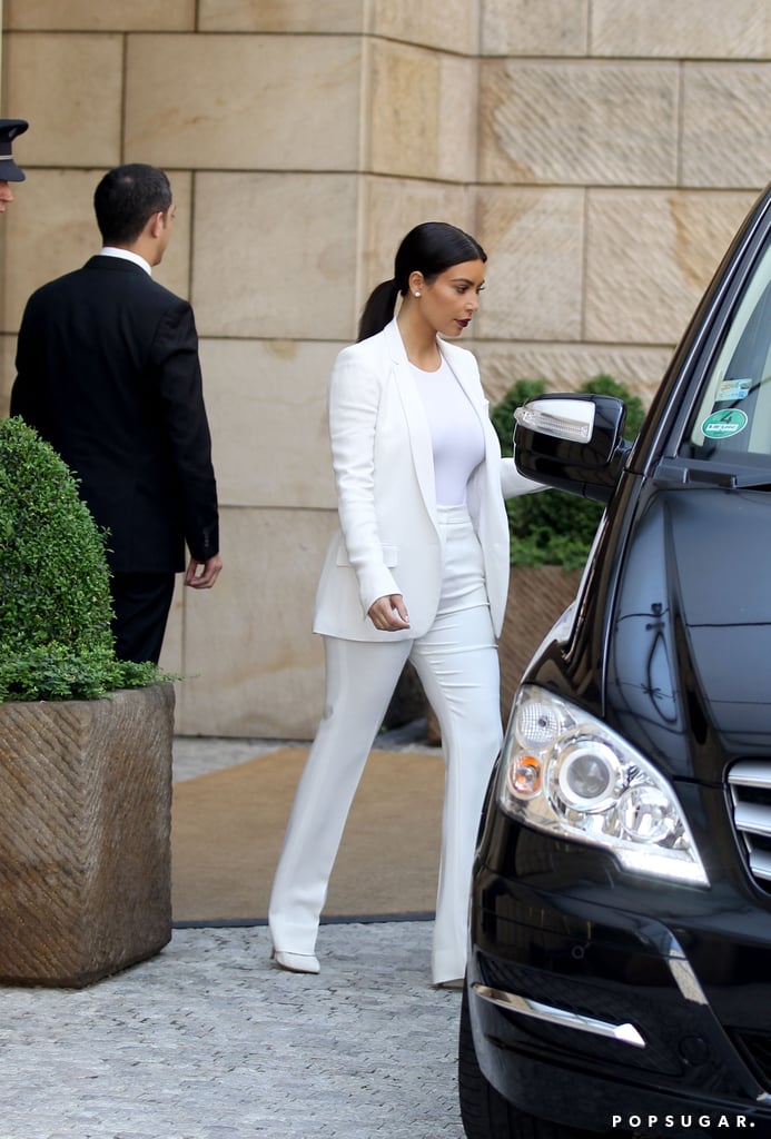 Kim and Kanye Attend a Wedding in Prague During Honeymoon