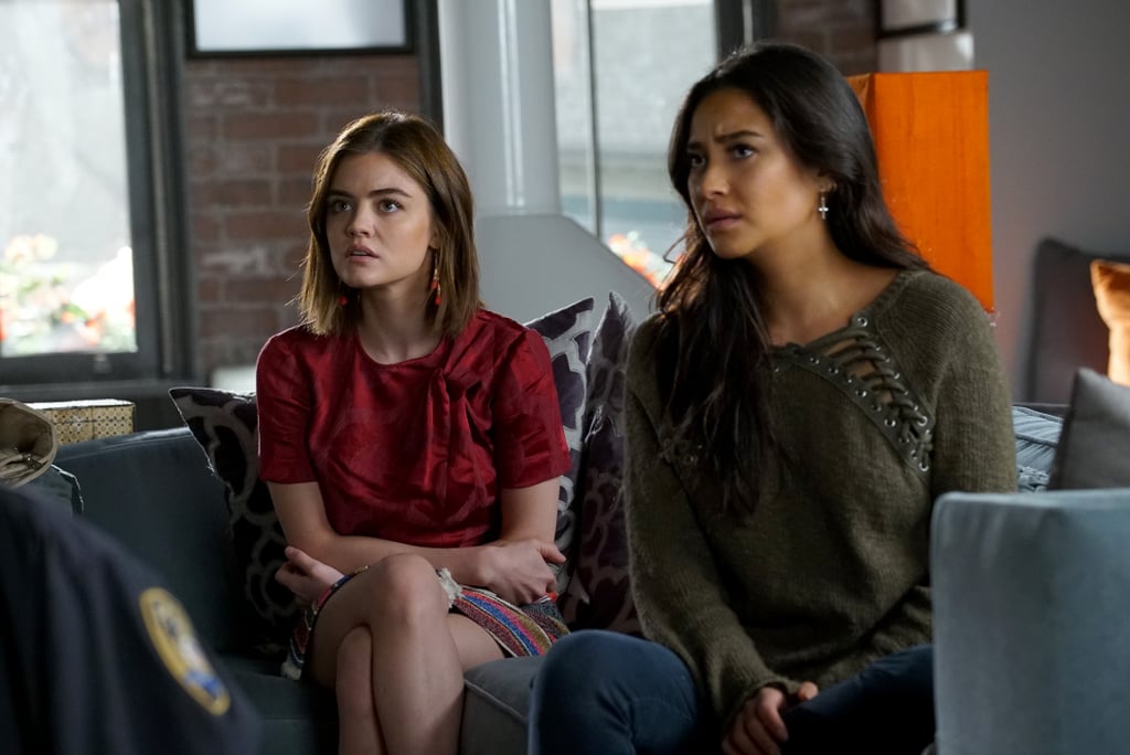 We'd love to live in Emily's lace-up sweater all Fall long.