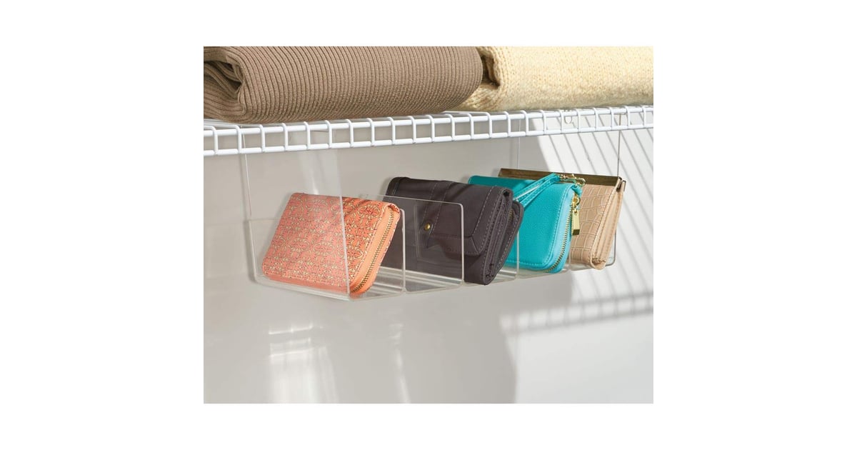 mDesign Plastic 5 Compartment Hanging Closet Storage Easy and Cheap