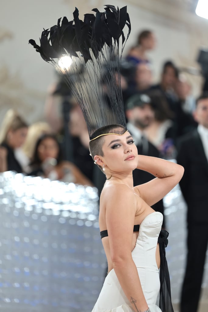 Florence Pugh's Shaved Head at the 2023 Met Gala