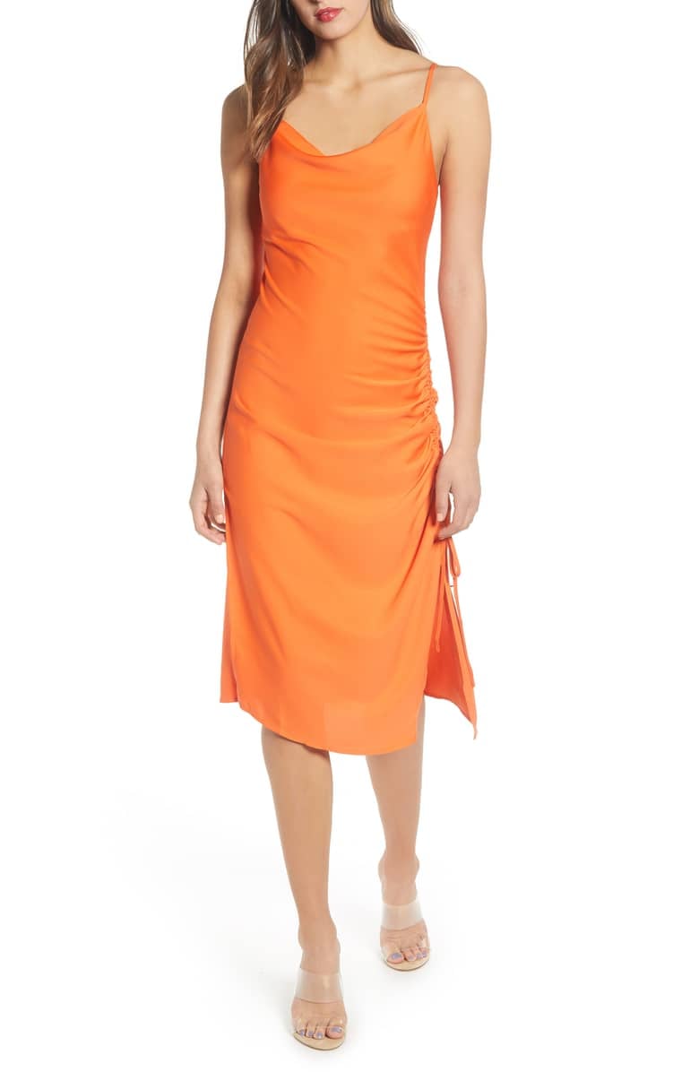 Joa cowl neck slip sale dress