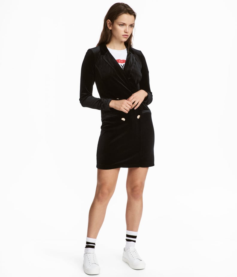 H&M Velour Jacket Dress