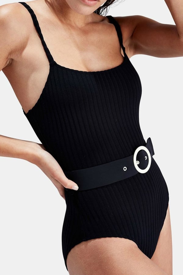 Solid & Striped Nina Belted Swimsuit