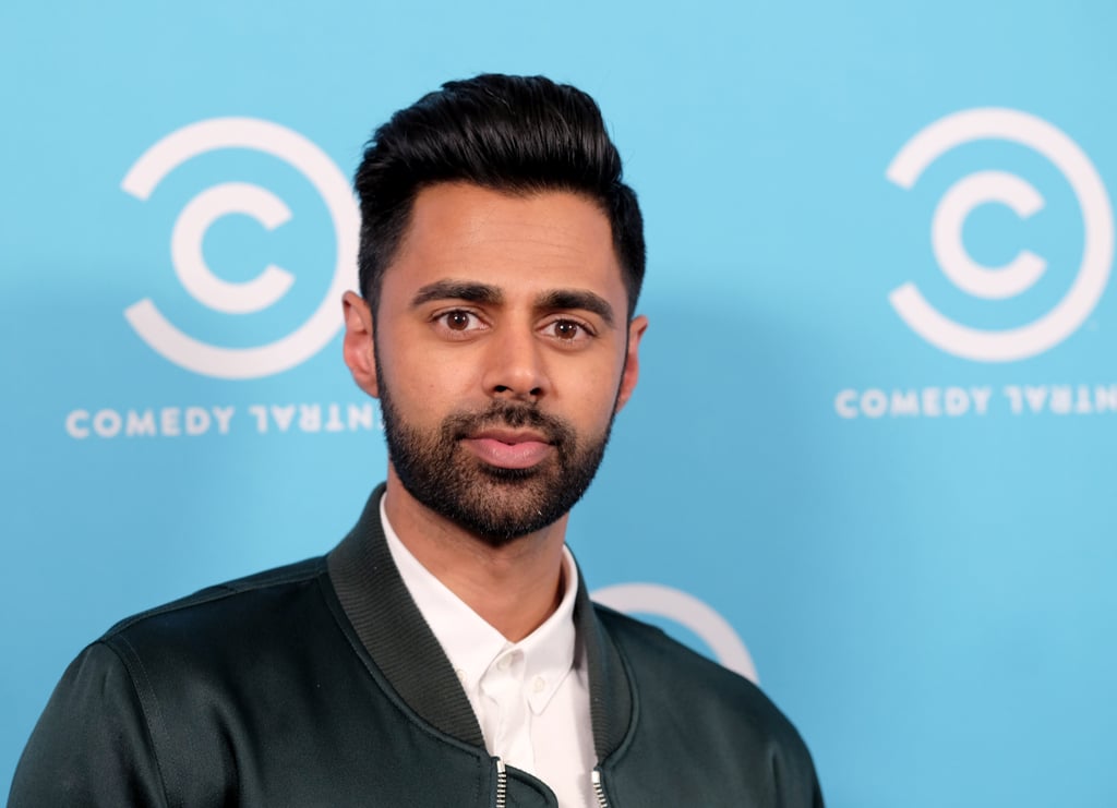 Just killing it with the eye contact, per usual. (Sidenote: can we borrow that green bomber jacket, Hasan? Very into it.)