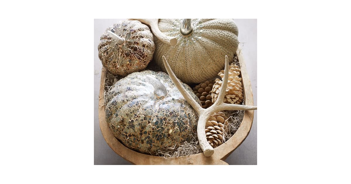 Mosaic Pumpkins Best Pottery Barn Halloween Decorations 2019 POPSUGAR Home UK Photo 13