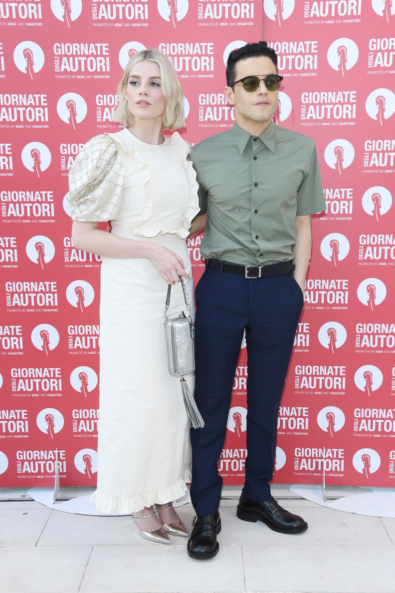 Lucy Boynton and Rami Malek at the Venice Film Festival