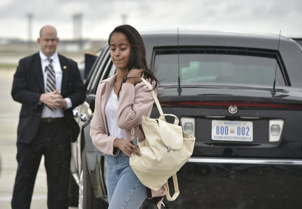 Malia Obama's Pink Coat April 2016