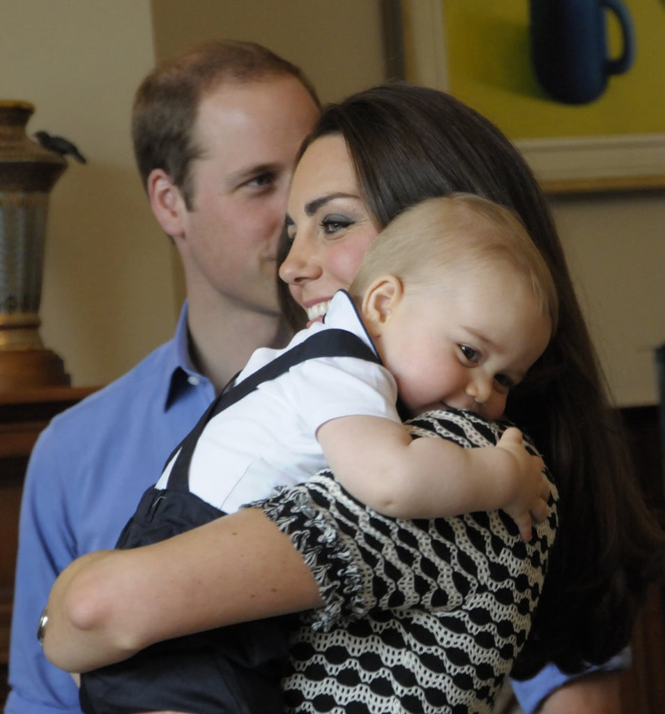 In Kate's favorite picture from the royal tour, Prince George snuggled up with his mom.