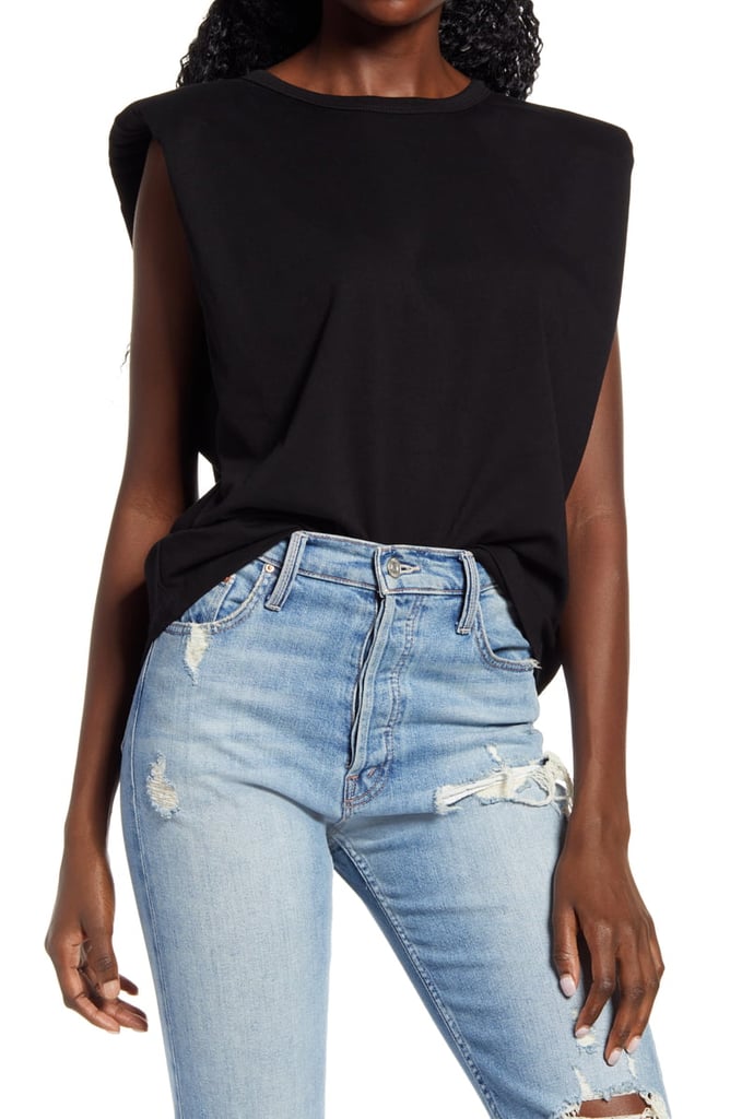 Endless Rose Padded Shoulder T-Shirt | New Clothes From Nordstrom ...