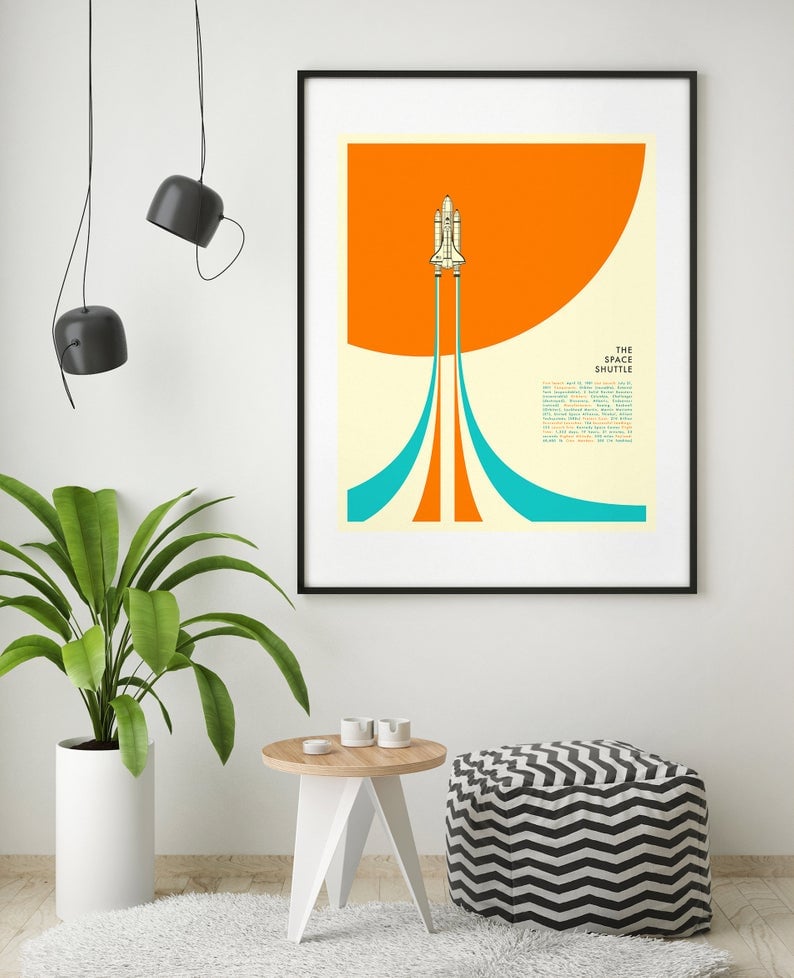 The Space Shuttle Minimal Pop Art