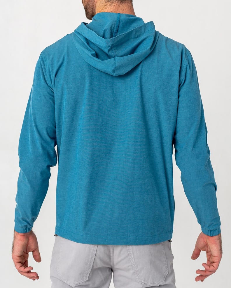 More Photos of the Linksoul Perforated Half-Zip Boardwalker Hoodie in Abalone