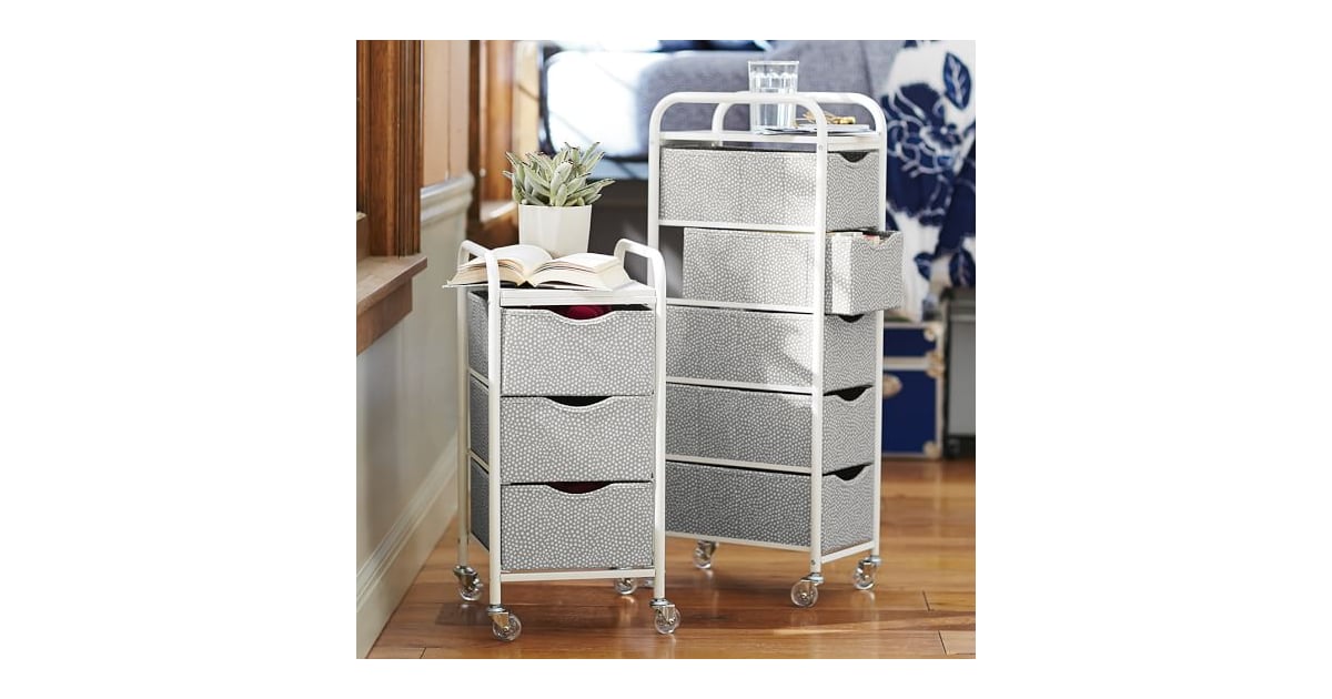 Rolling Storage Cart MustHave Dorm Room Decor Essentials POPSUGAR