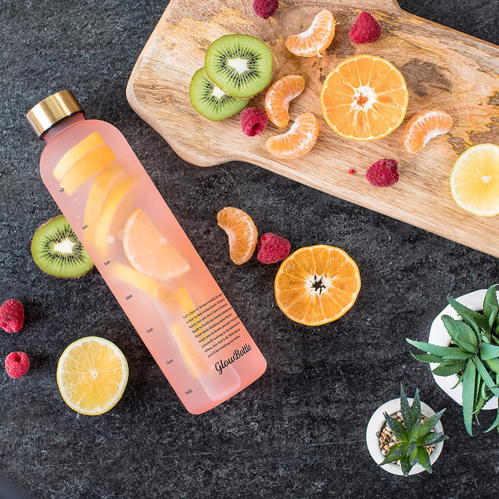 glow bottle motivational water bottle