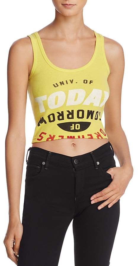 University of Today, Dreamers of Tomorrow Cropped Graphic Tank