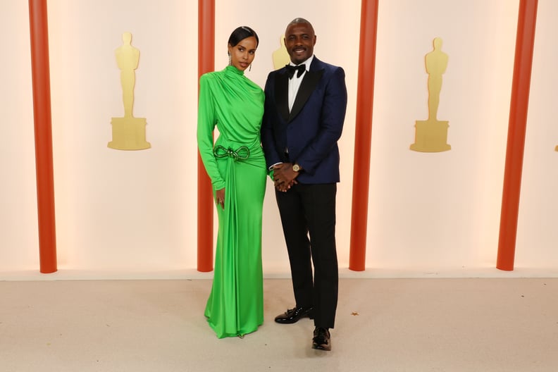 Idris Elba and Sabrina Dhowre at the 2023 Oscars
