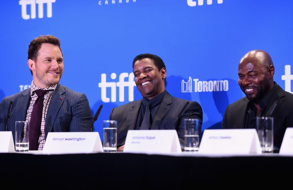 Chris Pratt and Denzel Washington at TIFF 2016