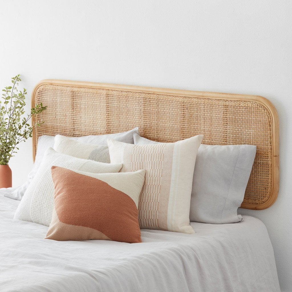 A Cane Headboard: The Citizenry Modern Hanging Headboard