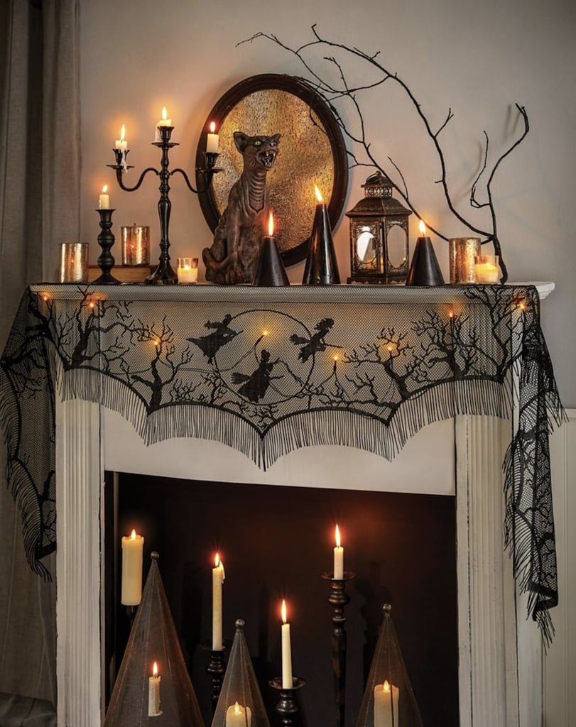 This Light Up Hocus Pocus Mantel Scarf Is Hauntingly Chic Popsugar Home