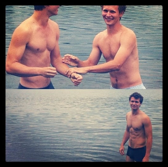 The brothers looked really, really good shirtless when they were in Norway.