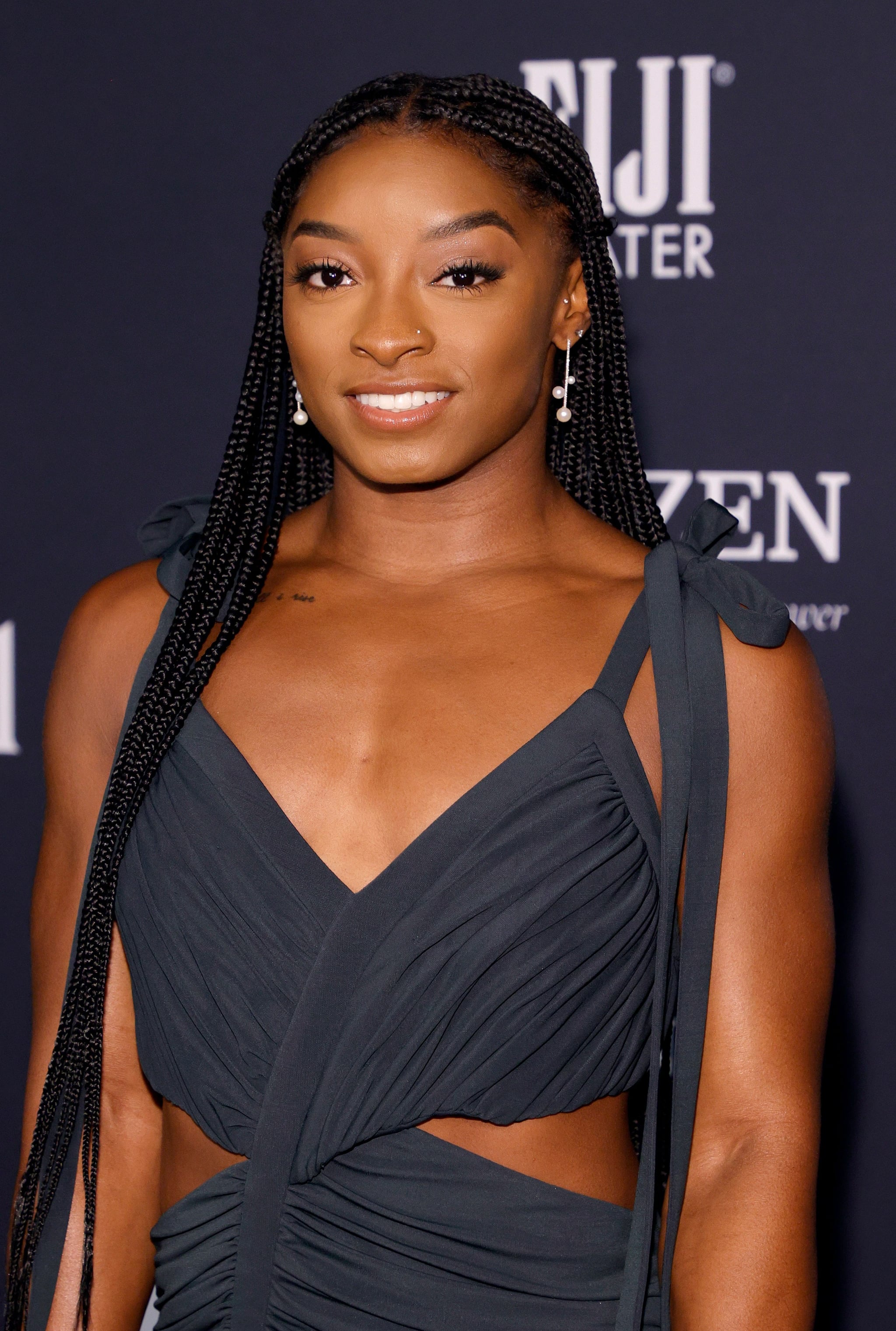 LOS ANGELES, CALIFORNIA - NOVEMBER 15: Simone Biles attends the 6th Annual InStyle Awards on November 15, 2021 in Los Angeles, California. (Photo by Amy Sussman/WireImage)