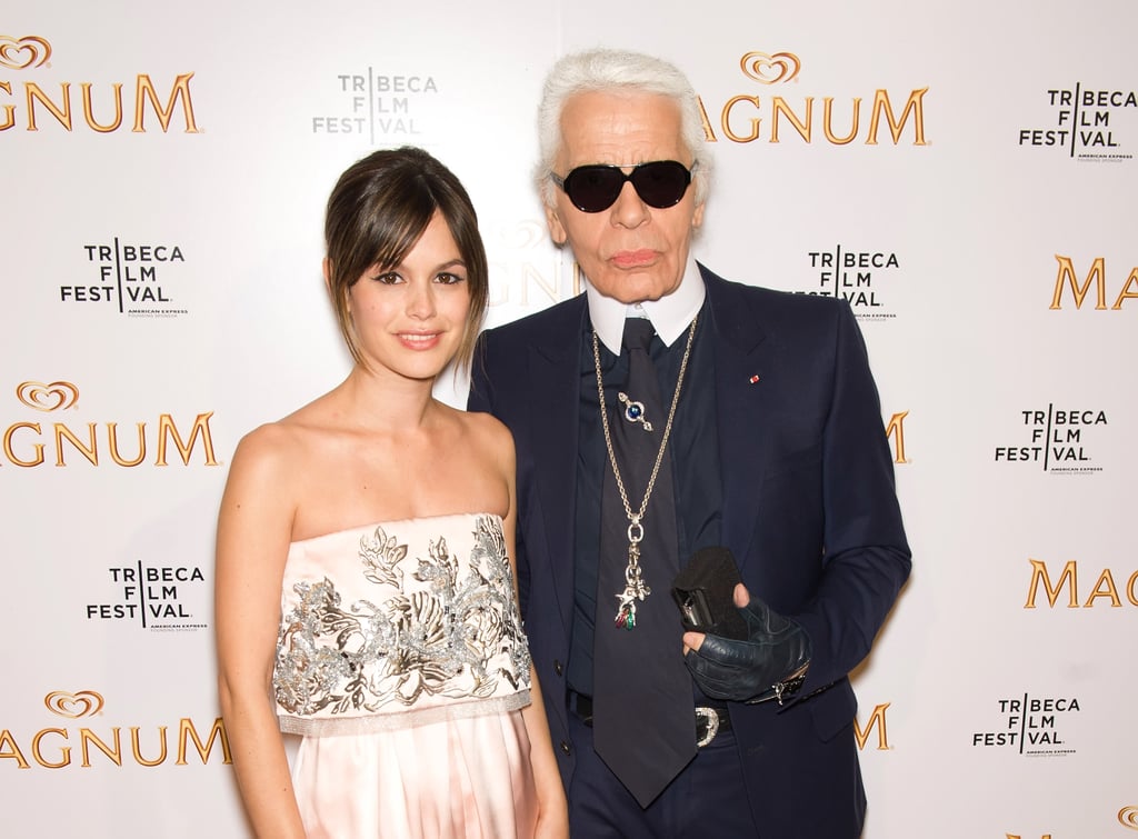It doesn't hurt that she happens to be close friends with designer Karl Lagerfeld.