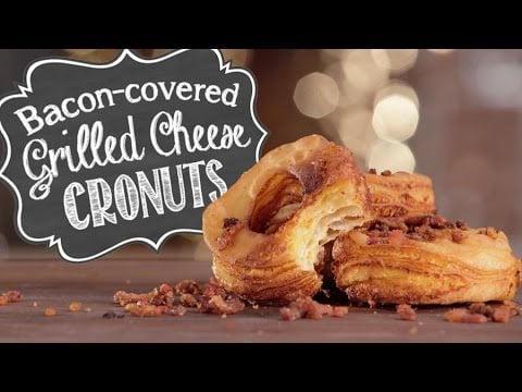 Bacon-Covered Grilled Cheese Cronuts