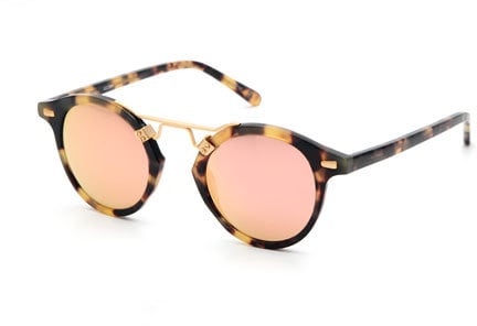 KREWE Sunglasses St. Louis Round Mirrored Sunglasses