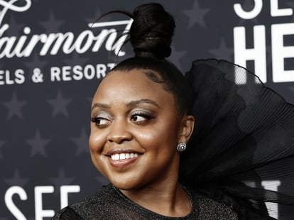 Quinta Brunson's Robert Wun Dress at Critics' Choice Awards | POPSUGAR