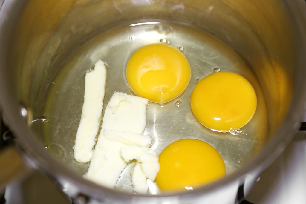 3 Eggs Into a Pan (or Pot) With a Large Pat of Butter