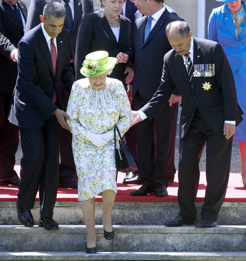The following year, President Obama was by the queen's side to commemorate the 70th anniversary of D-Day.