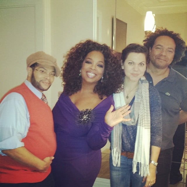 Oprah Winfrey joked that she was "fluffed and puffed" and ready for the show.
Source: Instagram user oprah