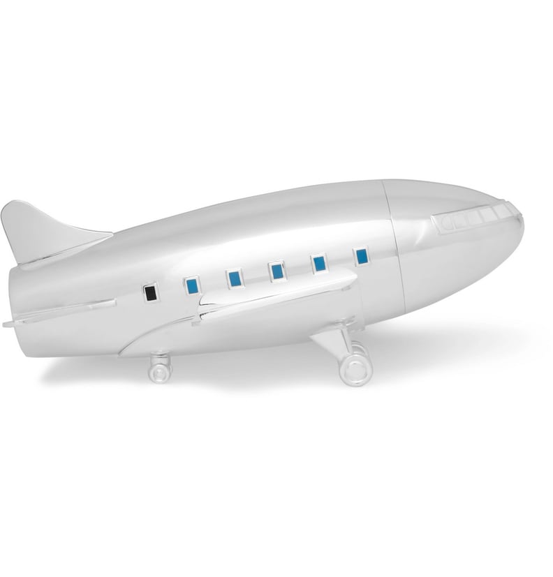 Asprey Airplane Sterling Silver Cocktail Shaker