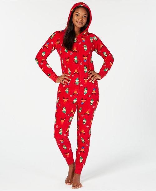 Matching Women's Elf Hooded One-Piece