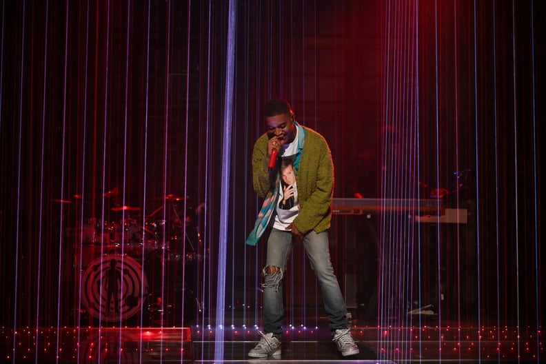 Kid Cudi Honors Kurt Cobain and Chris Farley With SNL Style POPSUGAR