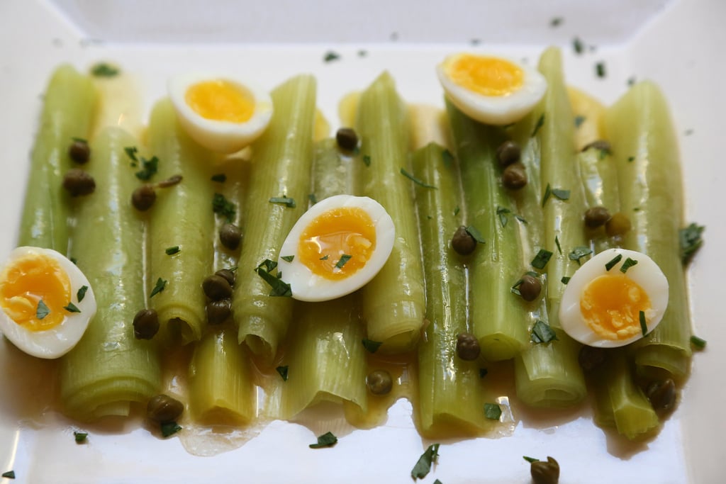 Leeks Vinaigrette With Herbed Quail Eggs