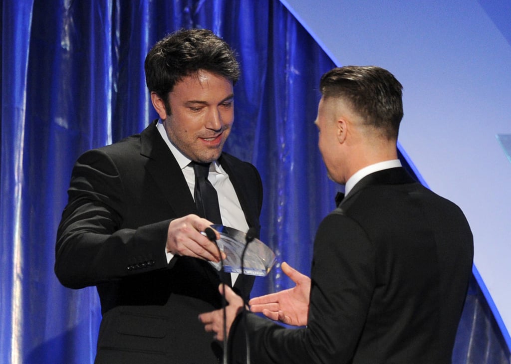 Ben Affleck handed Brad Pitt his award.