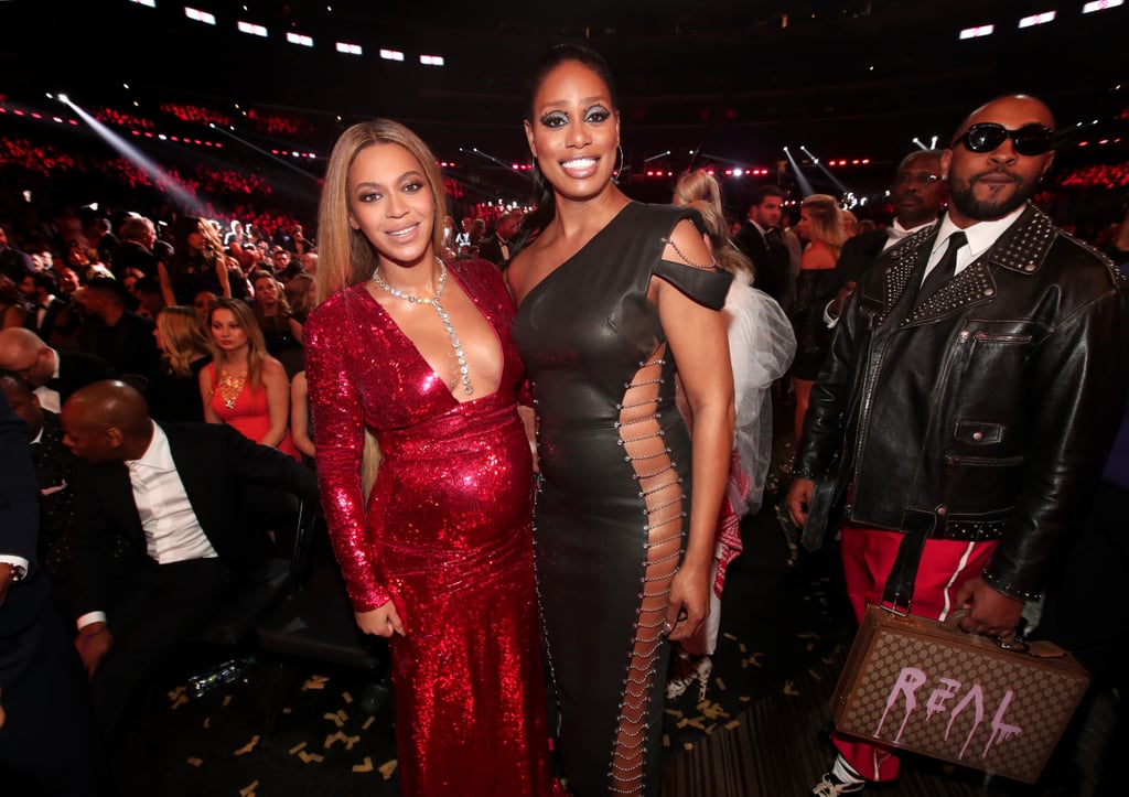 Laverne Cox and Beyonce at the 2017 Grammys Pictures