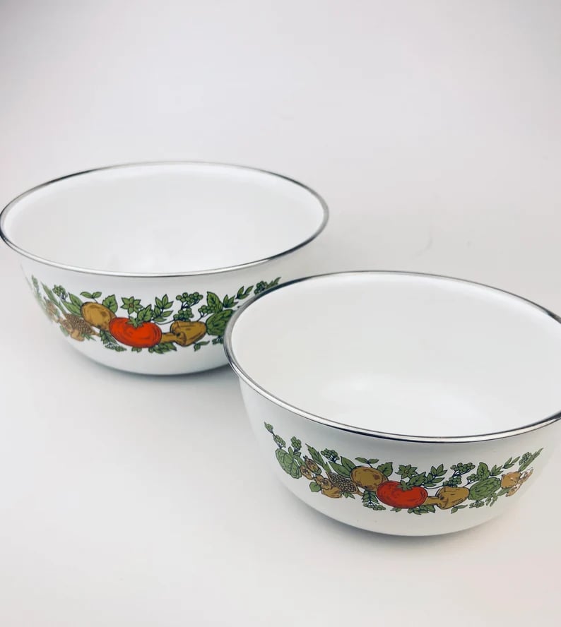 一件古董礼物:古董瓷器搪瓷嵌套混合碗