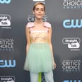 Kiernan Shipka's Red Carpet Look Is So Full of Life and Color, It Made Our Week