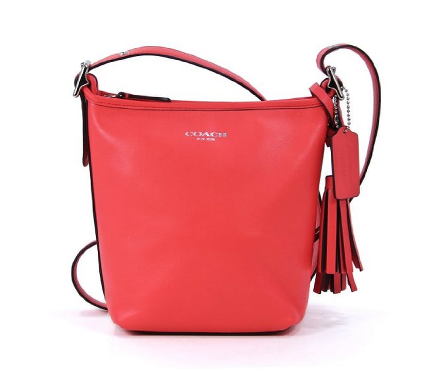 Coach Legacy Red Mini Duffle Bucket Bag