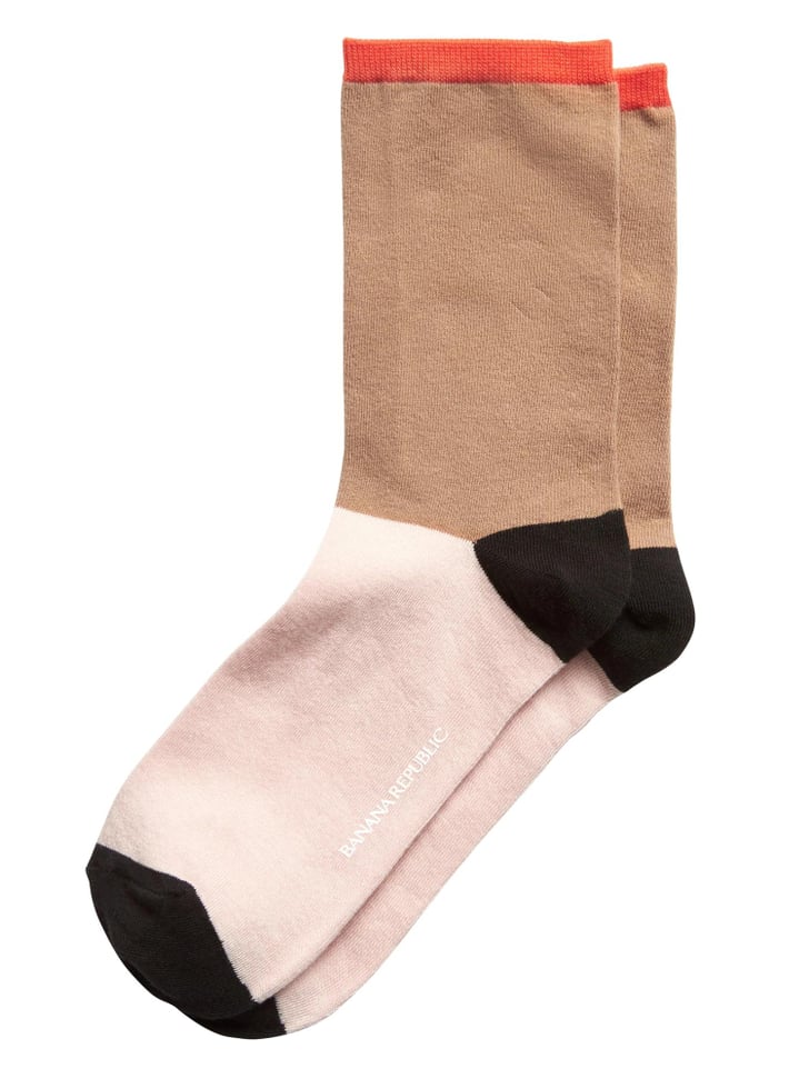 Colorblock Crew Sock Best 25 and Under Gifts From Banana Republic