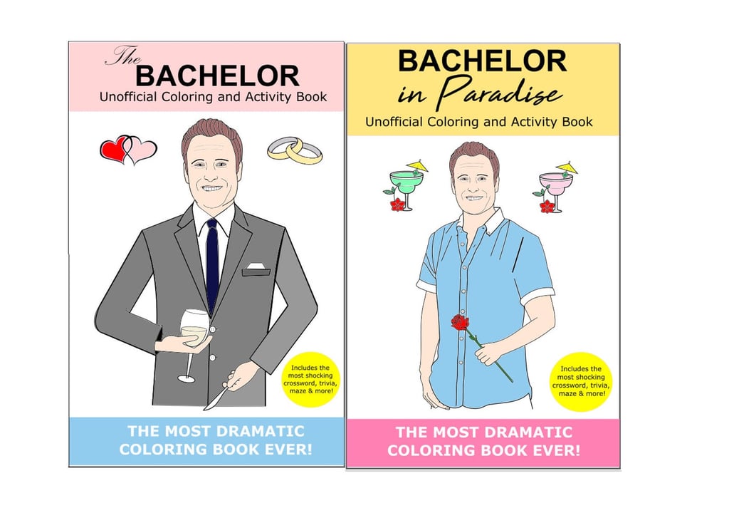 The Bachelor and Bachelor in Paradise Colouring Book Combo By Punderella