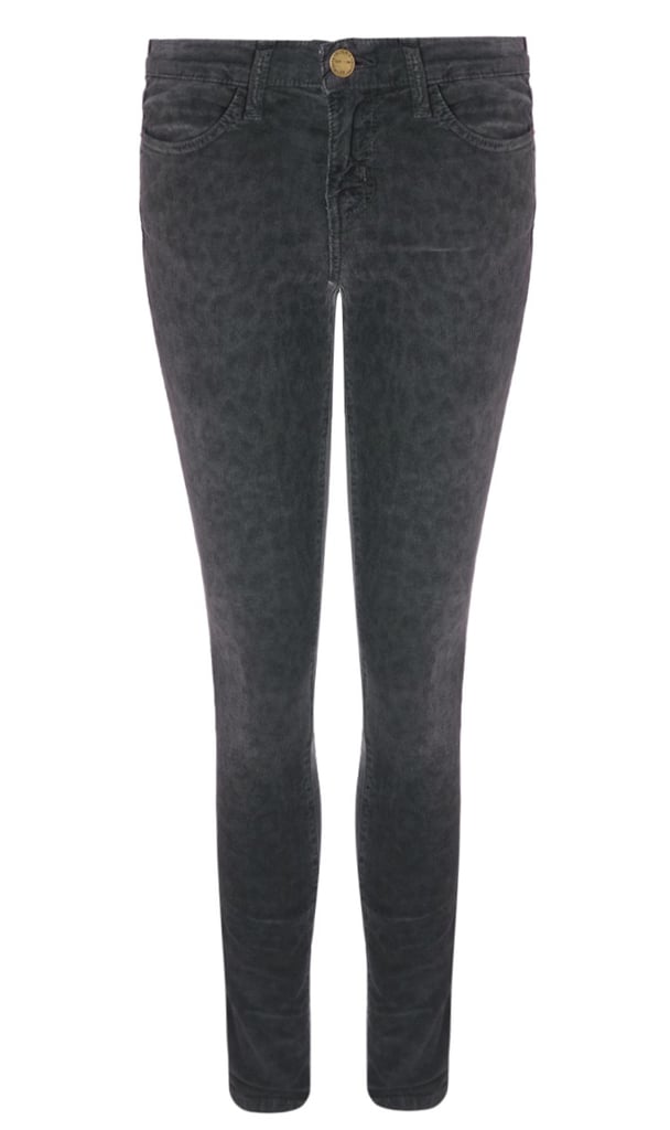 Current/Elliott Charcoal Leopard Corduroy Jeans ($185, originally $370)