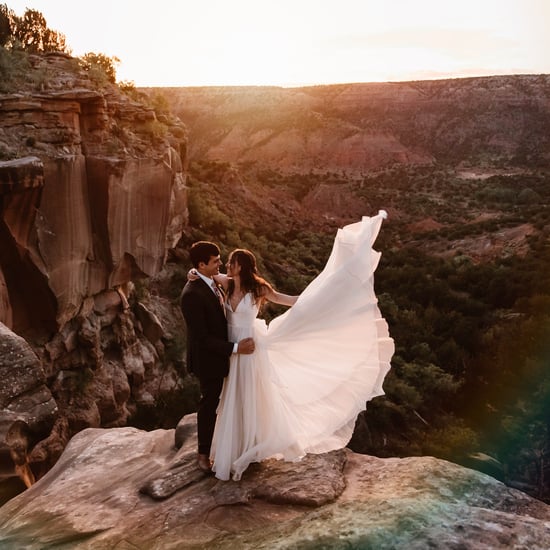 亲密的户外婚礼Palo杜罗峡谷国家公园