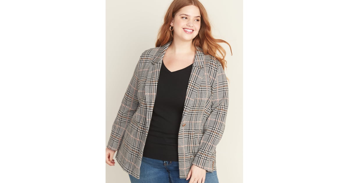 old navy plus size blazers