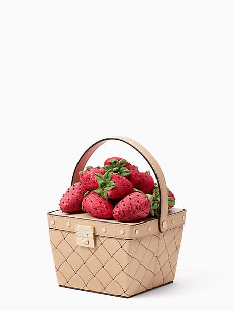 Kate Spade Picnic Perfect Woven Leather Basket