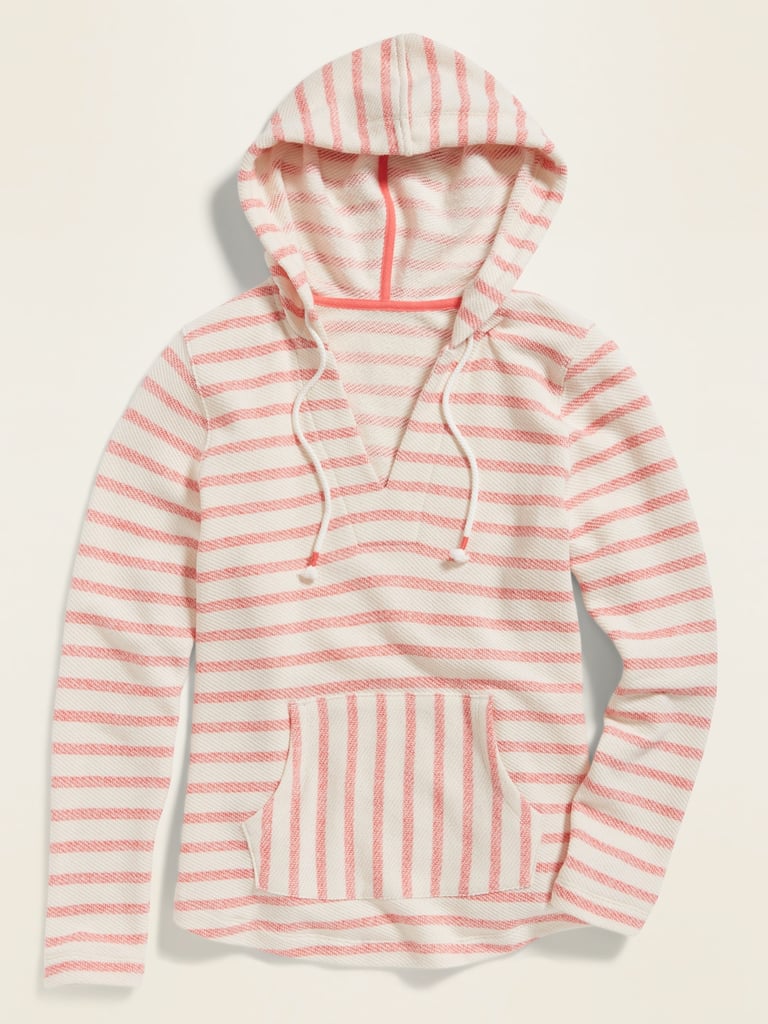 Old Navy French Terry V-Neck Baja-Stripe Pullover Hoodie | Matching ...